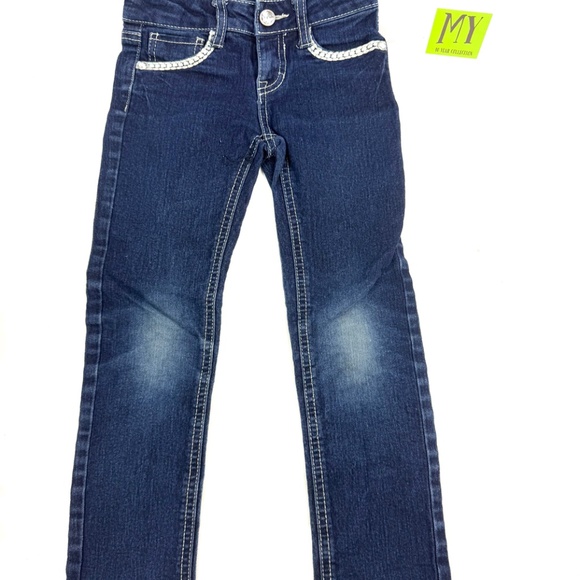 Faded Glory Girls Size 5 Bootcut Jeans with Embroidered Back Pockets - Picture 2 of 10